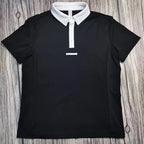 MXLLINA Mens Equestrian Short Sleeve T-Shirts Sports Horse Riding Tops Man Ridings Competition Blouse Equestrian Base Layer