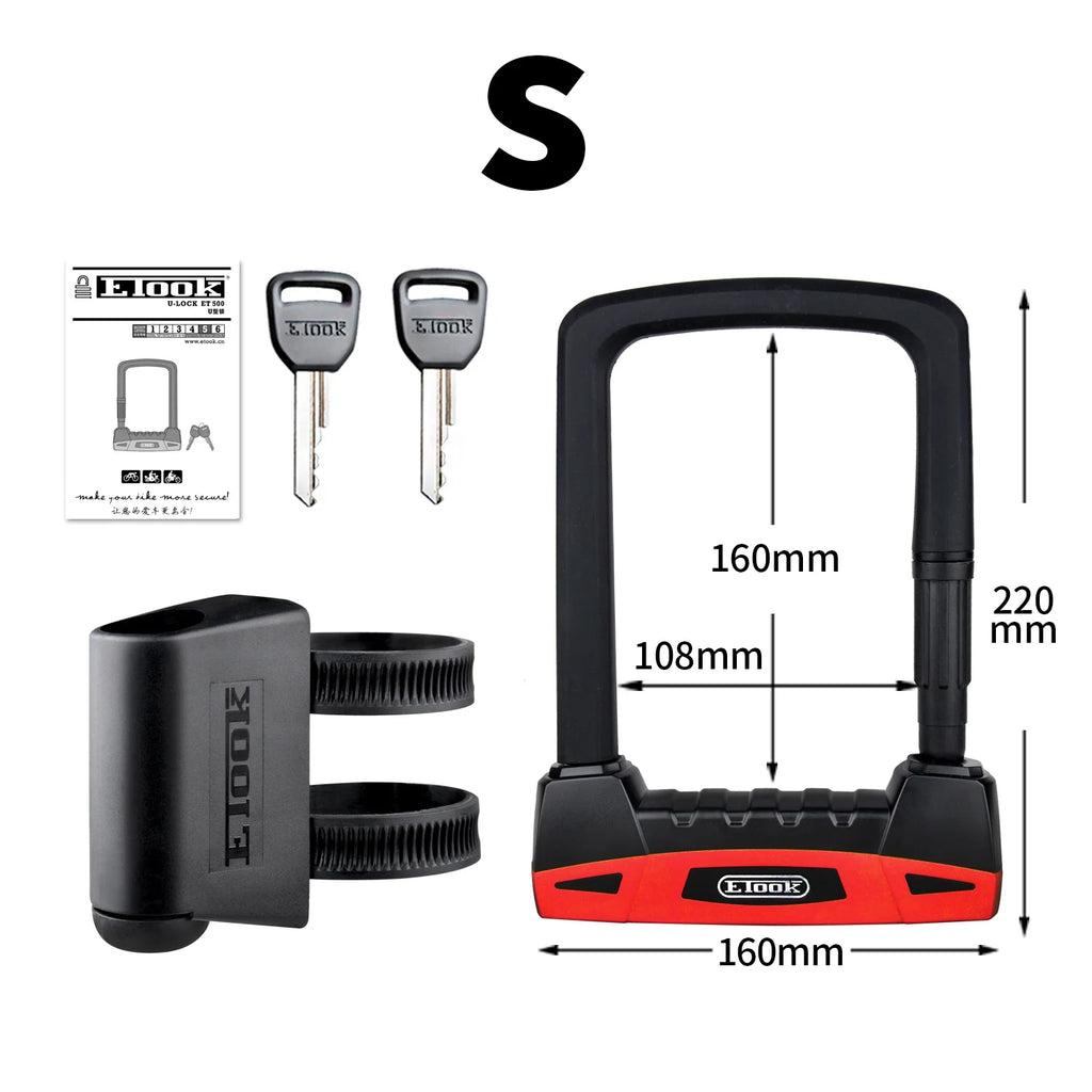 Ultimate Etook U-Lock: Unbreakable Security for Bikes & Motorcycles