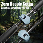 1PC-4PCS Fishing Pole Holder Portable Compact Fishing Rod Fixer Wall Mounted Fishing Pole Strap Multifunctional Rod Holder Clip