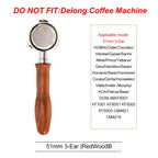 51mm Coffee Bottomless Portafilter With Filter Basket For Homix H11 Oster Cecotec Hibrew Espresso Machine Handle Cafe Tools