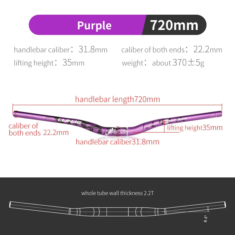 Bicycle Handlebar MTB Handlebar 31.8mm*720/780mm for Road Bike Mountain Handlebar Aluminum Alloy Steering Wheel for Bicycle