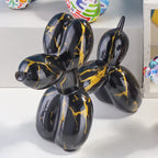 Water Transfer Balloon Dog Sculpture Resin Craft Decorative Piece for Bedroom, Living Room, and Study with Trendy Style