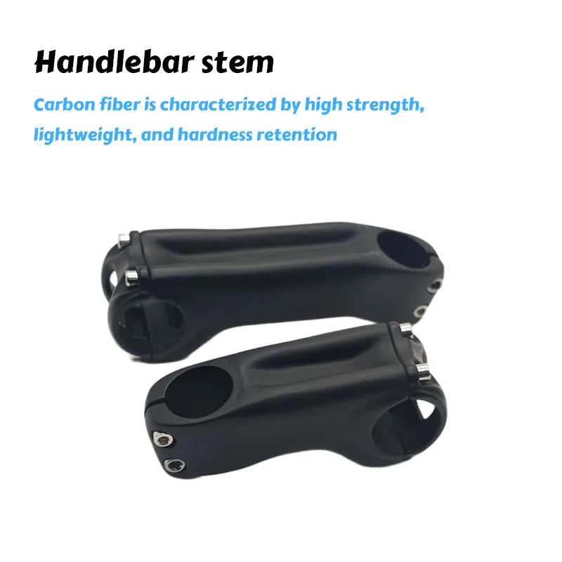 bike Carbon stem -17°-10° Degree mountain road bike full carbon inner stem 60MM-120MM fork 28.6mm bicycle handlebar 31.8mm