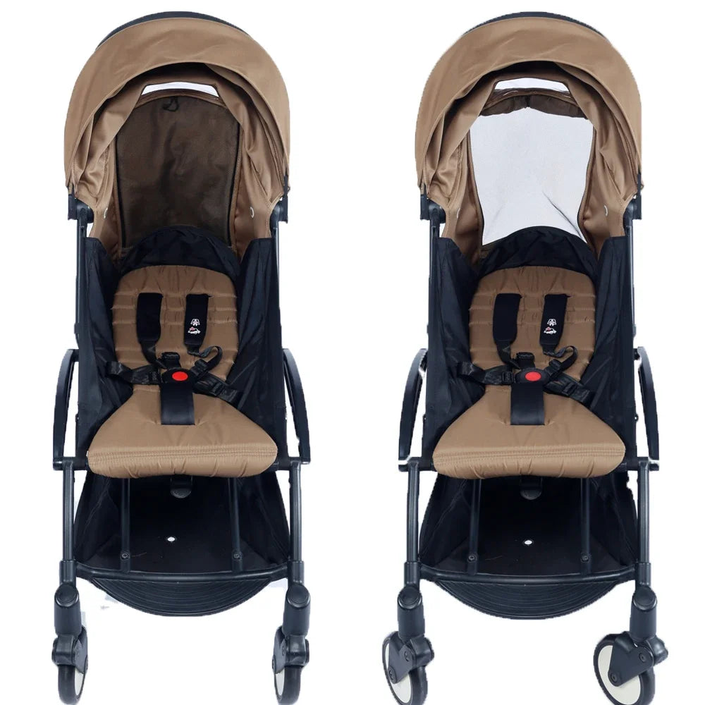 New Update 175° Canopy Cover Kit Seat Cushion Sunshade With Mesh Stroller Accessories For Yoya/ YOYO Pram Replace Seat Mattress