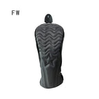 Golf Headcover Golf Wood Cover PU Leather Golf Club Covers For Driver Fairway Hybrid Waterproof Protector Set Golf Accessories