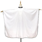 Barber Hair Cutting Cape with Silicone Neck Collar, Black or White Salon Hairdressing Gown