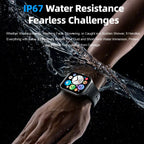 Ultra Thin Smartwatch 1.96in AMOLED Display Bluetooth Calling for Android iOS, Black