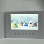 7 inchs Birthday Video Book Card 4GB Lcd Invitation Gift Music Greeting Card Upload  Videos Photos Wedding Invite Digital frame
