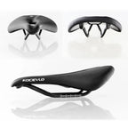 Kocevlo-Carbon Fiber Road Bicycle Seat Cushion, Mountain Bike Seat Bag, Ultra-light, Comfortable, Waterproof, Leather Surface