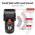 ROCKBROS Cycling Bell Classical Stainless Black Red Horn Bicycle Handlebar Bell Horn Crisp Sound Bike Horn Bells Accessories