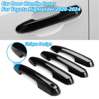 Car Door Handle Trim Covers for Toyota Highlander 2020-2025 Car Door Handle Protectors For Toyota Rav4 2019-2025 No Adhesive