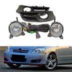 Car LED Fog Lights Fog Lamp cover For Toyota Corolla 2004 2005 2006 European Version Harness Wiring Cover Grille Halogen bulb