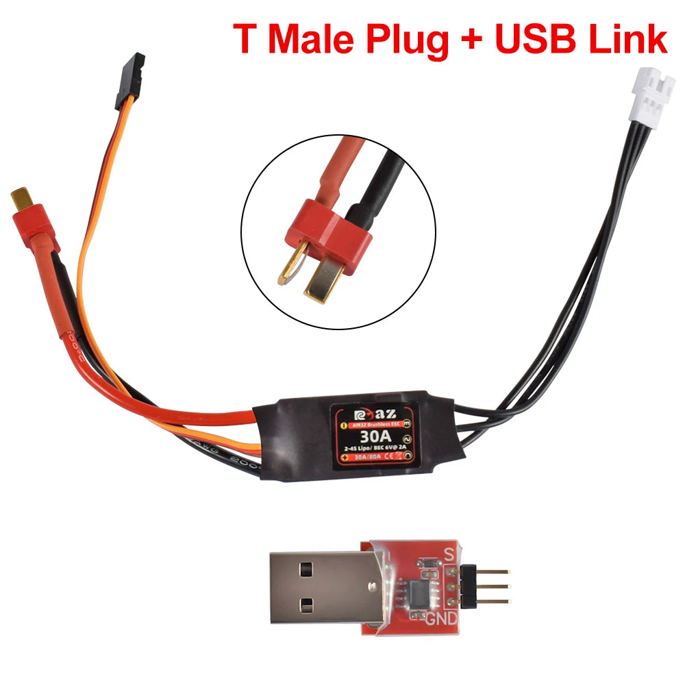 9IMOD AM32 brushless ESC 30A mini electronic speed controller 2-4S USBLink PH2.0/T-Plug