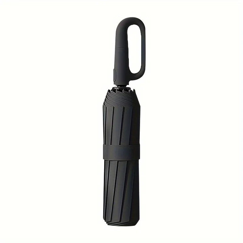 10-rib automatic folding umbrella, extra large windproof reinforced canopy, 1pc