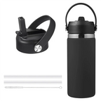 2 Pack Straw Lid for Hydro Flask Wide Mouth 12Oz 18Oz 32Oz 40Oz 64Oz,Flexible Handle Replacement Lid Straws
