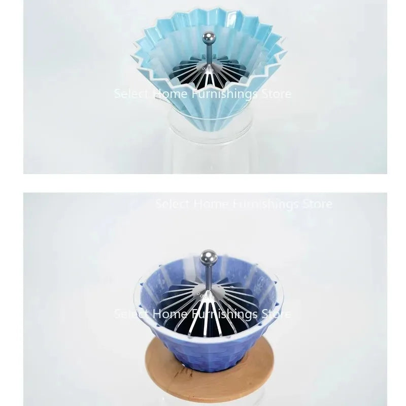 Suitable for Plastic Hand Brewing Hot Water Stamping Metal Coffee Filter Paper Press