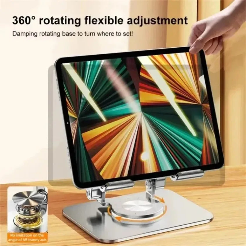 360° Rotation Universal Phone Tablet Holder Foldable Desktop Lazy Stand For iPhone 16 iPad Samsung Galaxy Tab Xiaomi Pad Mount