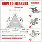 Green Waterproof Triangular Sunshade Sail Sunscreen Cloth Rainproof Awning for Balcony Courtyard Outdoor Shade Solution