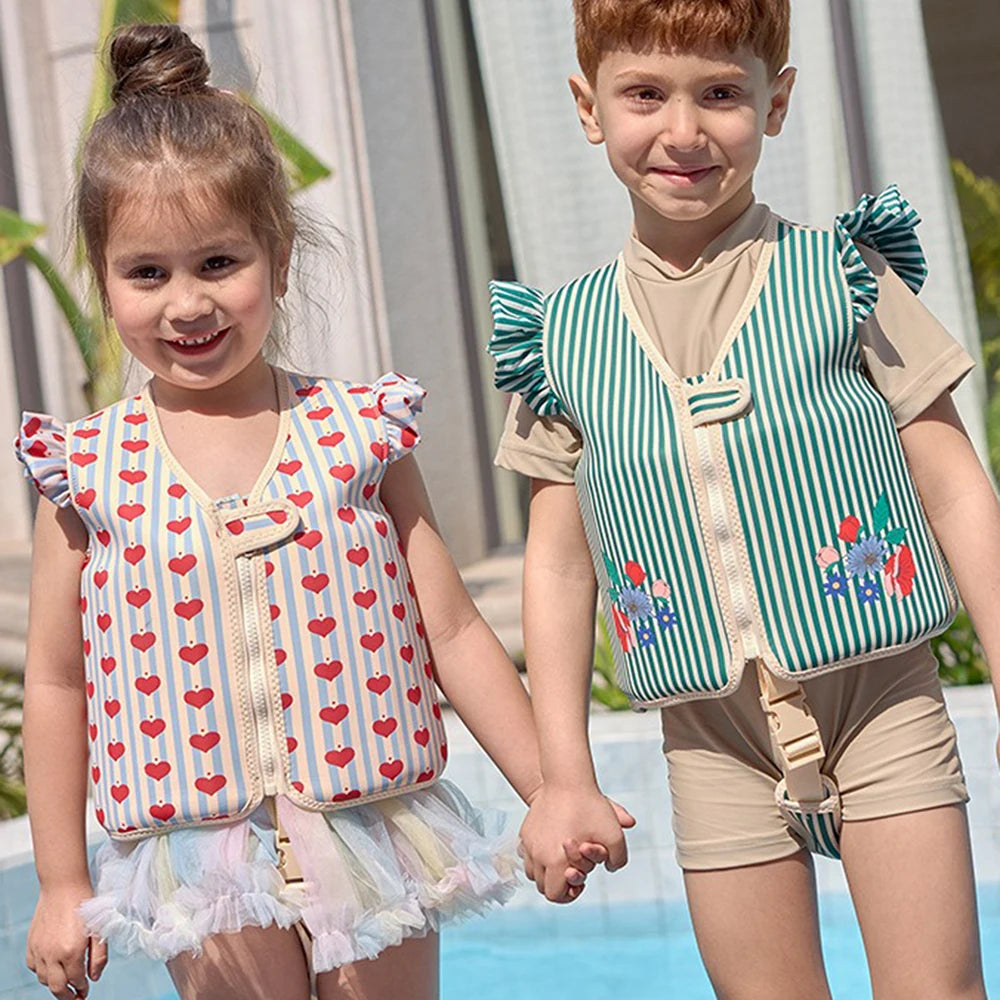 Spring and Summer New Baby Swimsuit Sun Protection Vest, Unisex 15-19kg Children's Swimming Assisted Buoyancy Vest