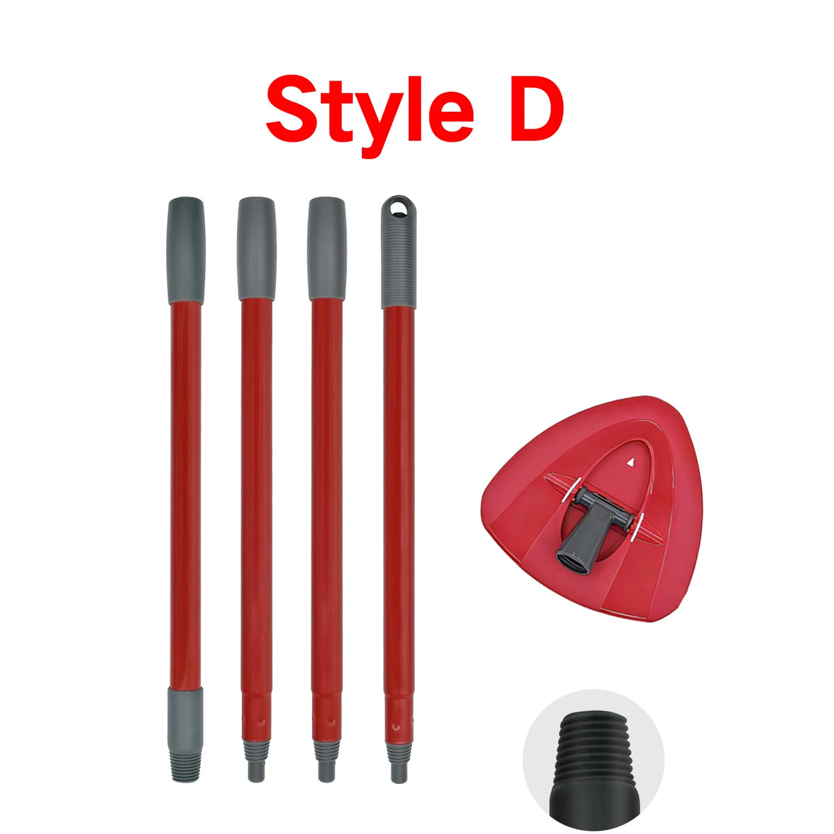 Mop Handle and Mop Base for O-cedar/Vileda 1Tank System,Mop Handles for O-cedar/Vileda Spin Mop & H2pro Flat Mop