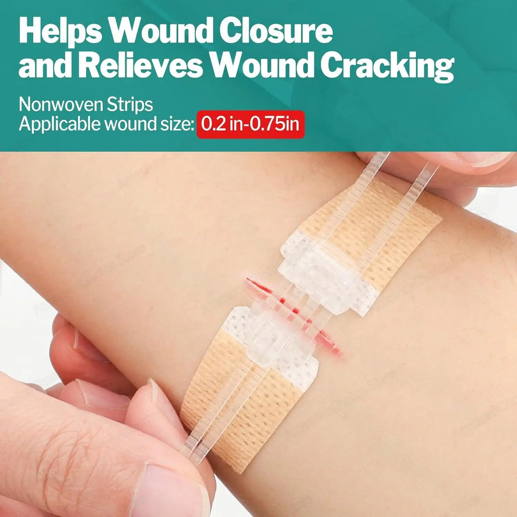 Sanke Rescue Wound Closure Strips Butterfly Bandages, Laceration Closure Kit, 14/28 pack