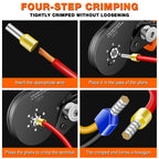 SJC8 25-6 Hexagonal Ratchet Crimper for End Sleeves and Ferrules 0.08-25mm²  Wire Ferrule Crimping Tool Hand Crmper Plier