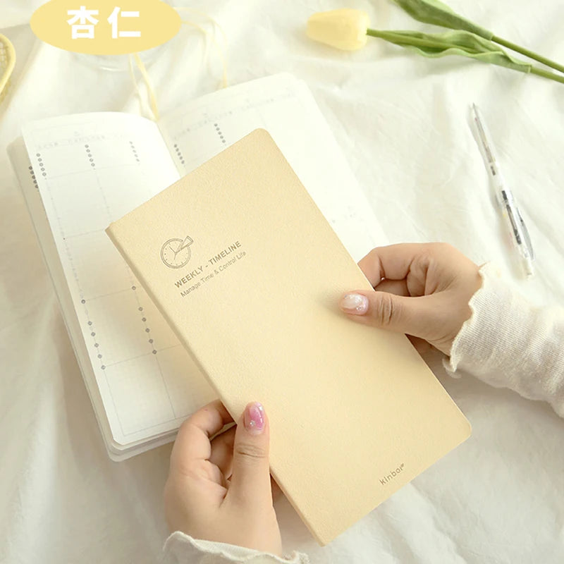 Kinbor Weekly Planner 2026 A5 A6 Pocket Notebook Daily Plan Month Year Calendar Agenda Soft Cover Timeline Schedule Note Book