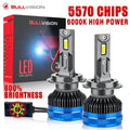 K5C H7 LED 30000LM Canbus Headlights H1 H4 H11 9012 HIR2 H8 9005 9006 HB3 HB4 Car Lamp Fog Lamp High Power 6000K 5570 CSP Chip
