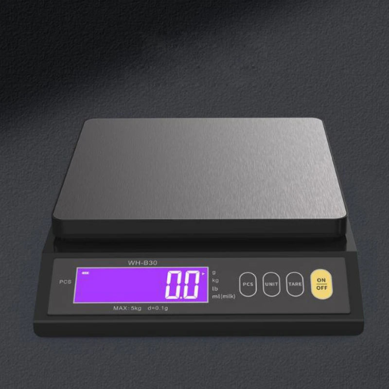 Waterproof  Digital Electronic Kitchen Scale LCD Home Food Snack 5kg/0.1g 10kg/1g Stainless Steel Measuring Weighing Tool