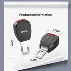 Car Seat Belt Buckle Plug Auto Safety Strap Extension Accessories interior For BYD Tang F3 E6 Atto Yuan Plus Song Max G3