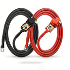 D2 battery(pure copper)10AWG cable,positive and negative terminals. Suitable for cars, motorcycles, trucks and other equipment