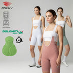 RION Cycling Shorts Women MTB Bib Shorts Road Bike Tights Padded Bicycle Wear Biker Clothing Long Distance Dolomiti 8H Outdoors