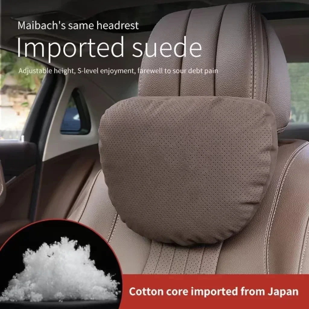 Car Headrest S-level Soft Comfort  Auto Seat Neck Support Mat Pillow Cars Accessories Compatible For Tesla Audi Auto Interior