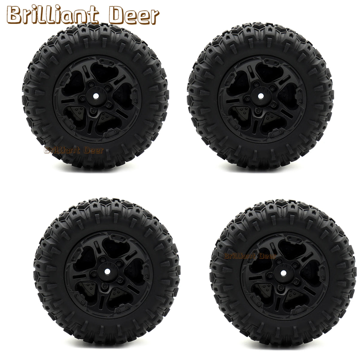 12mm Hex RC Tire and Wheel Upgrade Parts for Traxxas 1/10 MINI MAXX RC Monster Truck Remote Control Car Model Accessories