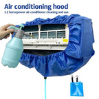 Hanging AC Cleaning Cover Kit, Reusable Dust Water Bag w/ Support Plate, 105cm 2pcs