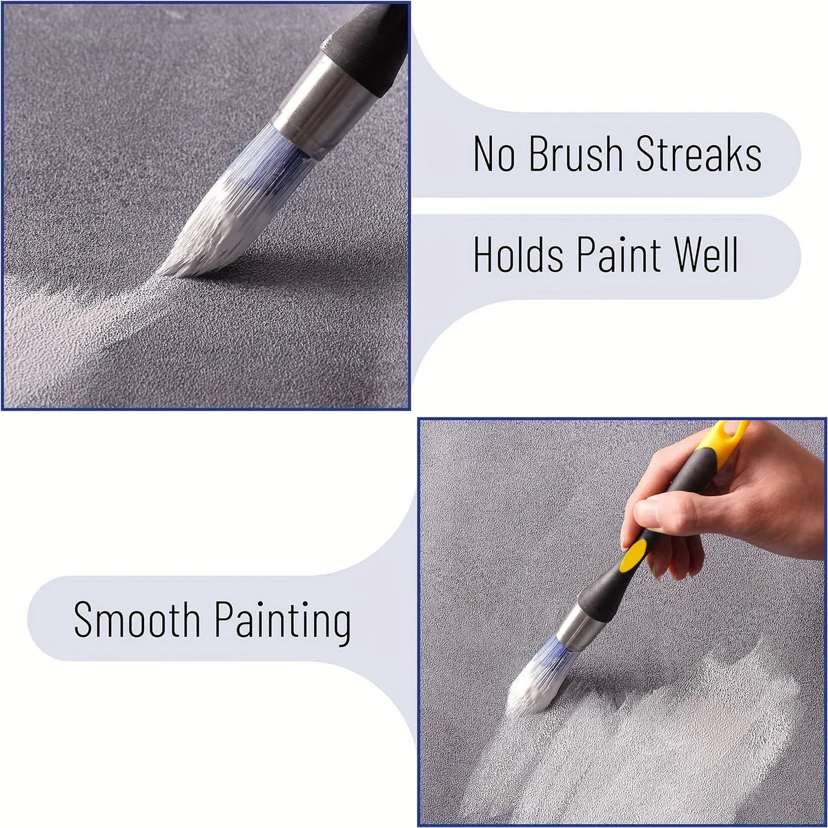 Paint Edging Trim Brush Tool for Sharp Corners and Clean Lines, 3pcs Set