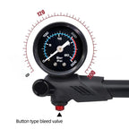 ThinkRider Portable High-pressure 300psi Bike Air Pump with Gauge for Fork & Rear Suspension Shock Absorber Mountain Bicycle