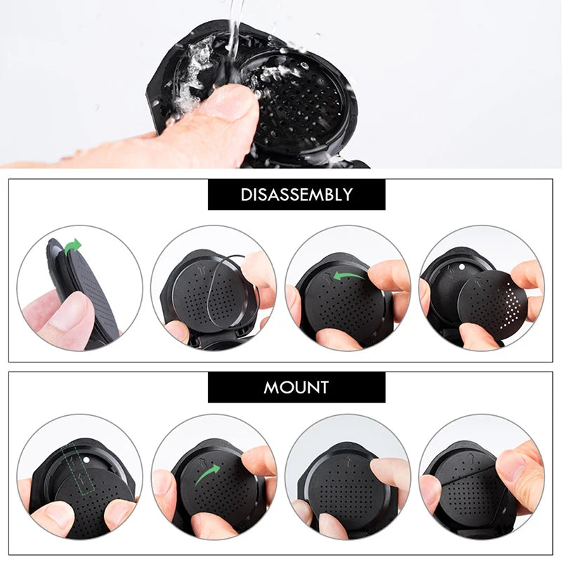 Reusable Capsule Adapter for Dolce Gusto Coffee Capsule Convert Compatible with Genio S,Piccolo Machine Coffee Accesso