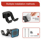 Wall Mount Controller & Headphone Holder Self-Adhesive Bracket, Black/White 1pc-4pc