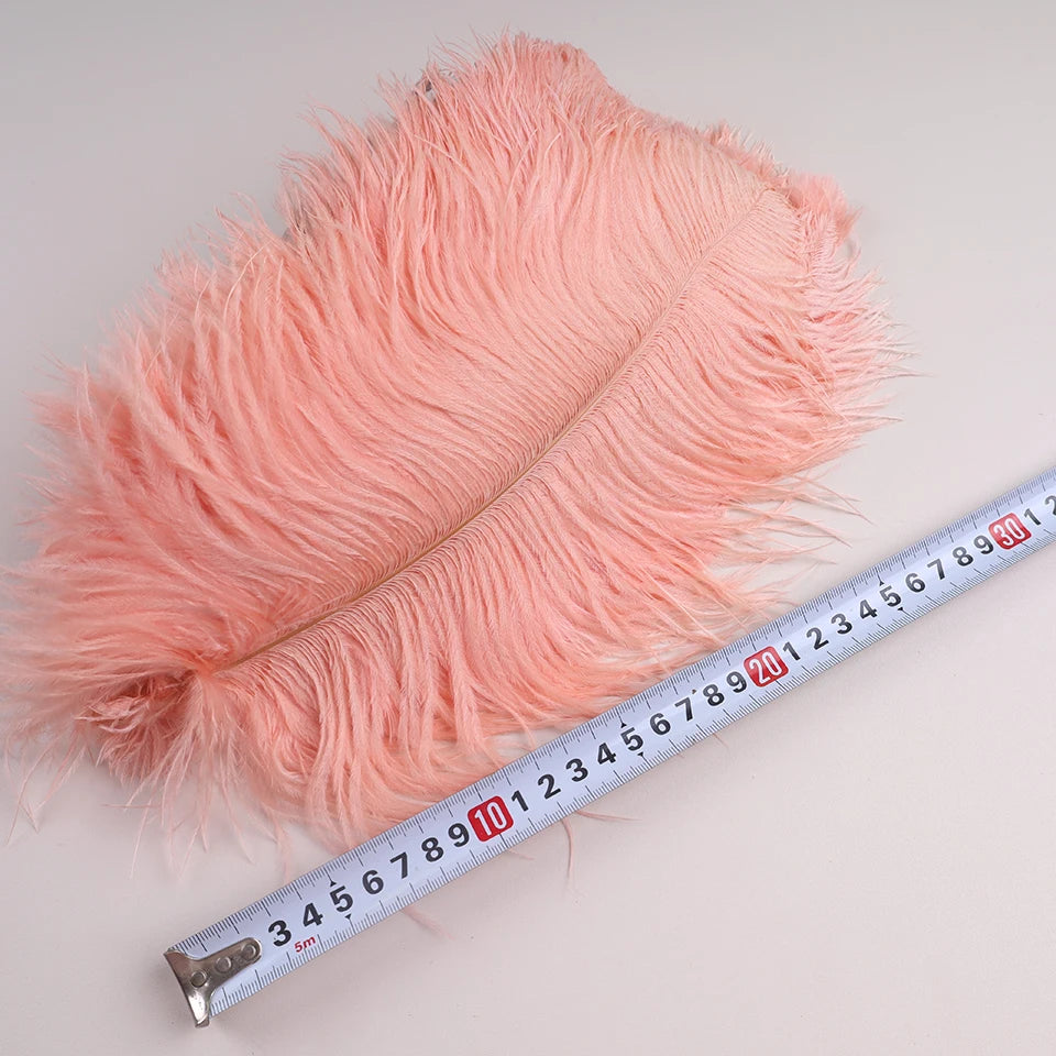 10Pcs 30-35cm Ostrich Feathers for Crafts Wedding Decoration 12-14" Handicraft Accessories Table Centerpieces Carnival Plumas