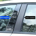 6Pcs Gloss Black Car Stickers for Hyundai I30 Hatchback 2007-2009 2010 2011 2012 Window Trim Cover BC Column Strip Pillar Posts