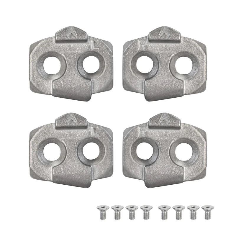 RRSKIT Mountain Bicycle Lock Pads For Time Mountain Bike Self-Locking Pedal ATAC System Stainless Steel Mountain Bike Cleats