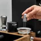 IKAPE Espresso Magnetic Dosing Funnel with All 51/54/58mm Espresso Portafilter, , Coffee Aluminum Dosing Ring Compatible，Silver