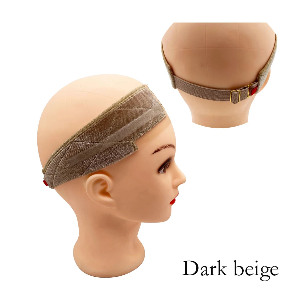 New Double-Sided Silicone Velvet Metal Buckle Anti-Slip Headband To Hold Wigs Wig Accessories