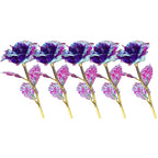 Rose Colorful Rainbow Artificial Flowers Crystal Flower Best Gifts for Mother's Day Thanksgiving Valentine's Day Birthday Party