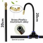 30-5m 1/4" 4/6mm Misting Cooling System 360° Free-bend Adjustable Nozzle Atomizer Sprayer for Outdoor Garden Irrigation Watering