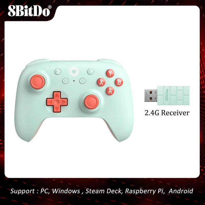 8BitDo Ultimate 2C Wireless Controller Gamepad With Hall Joystick for PC Windows 10/11 Steam Deck Raspberry Pi Android