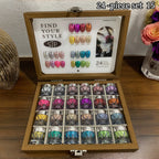 High-End Nail Art Set, 24 Colors Moonlight Mirror Powder Kit, Ultra-Fine Glitter, Japanese Style, Perfect for All Occasions