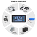 Wired Shunt Coulombmeter DC 8-120V 100/200/300/500A Energy Meter Battery Capacity Tester Low Voltage Alarm LCD Ammeter Voltmeter