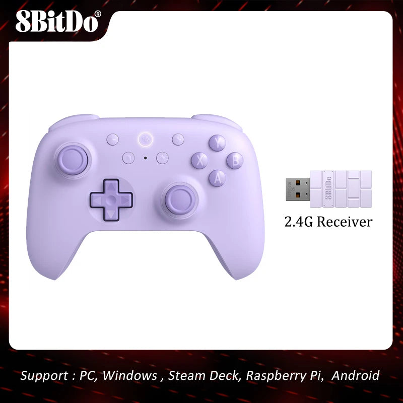 8BitDo Ultimate 2C Wireless Controller Gamepad With Hall Joystick for PC Windows 10/11 Steam Deck Raspberry Pi Android